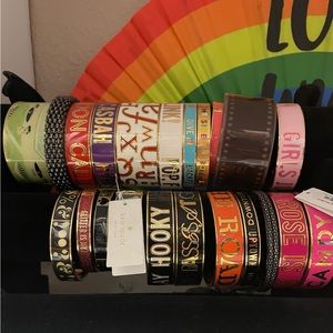 Kate Spade idiom brackets. 4 of them are rare and $200/piece if sold sep